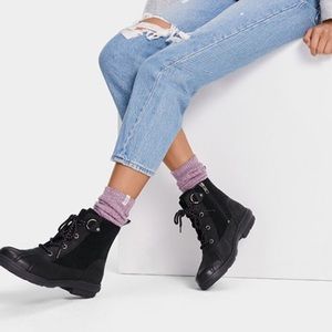 UGG Hapsburg Duck WINTER BLACK BOOTS WOMENS  SIZE 7.5 gently used